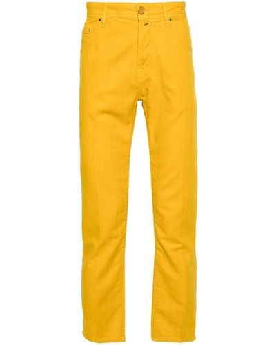 Jacob Cohen Scott Cropped Trousers - Yellow