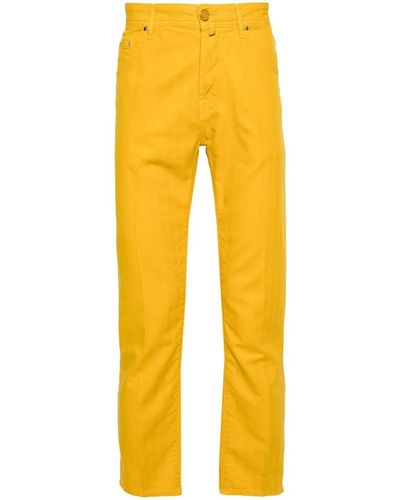 Jacob Cohen Scott Cropped Trousers - Yellow