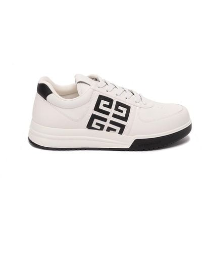 Bottega Veneta G4 Leather Sneakers - White
