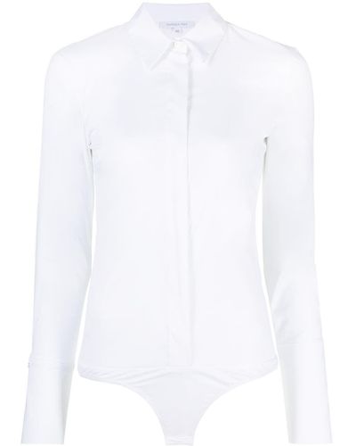Patrizia Pepe Shirt Bodysuit - White