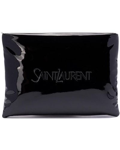 Saint Laurent ``Pillow` Clutch Bag - Black
