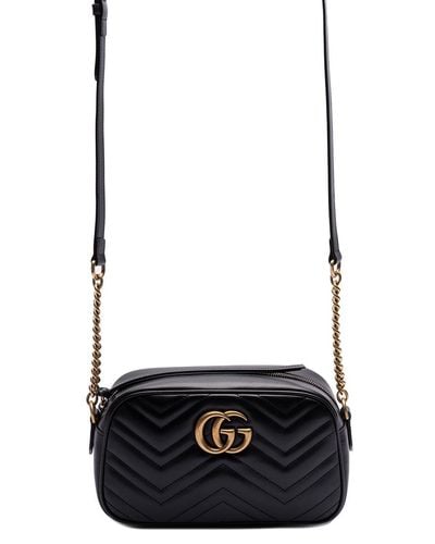 Gg marmont camera small online quilted leather shoulder bag