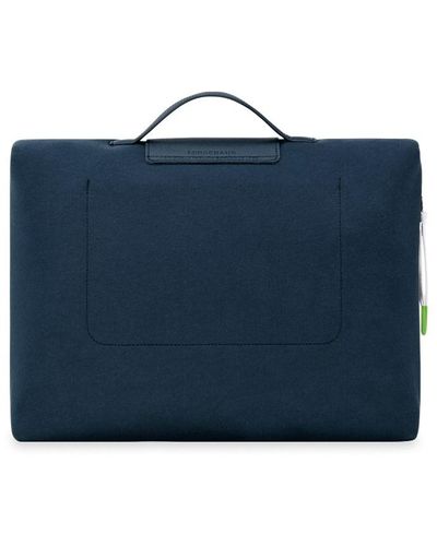 Longchamp `Le Pliage Université` Small Briefcase - Blu
