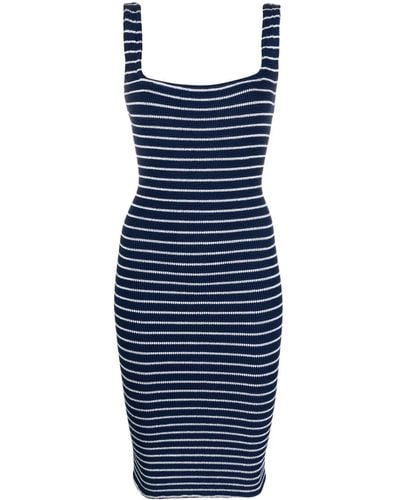 Hunza G Striped Tank Dress - Blue