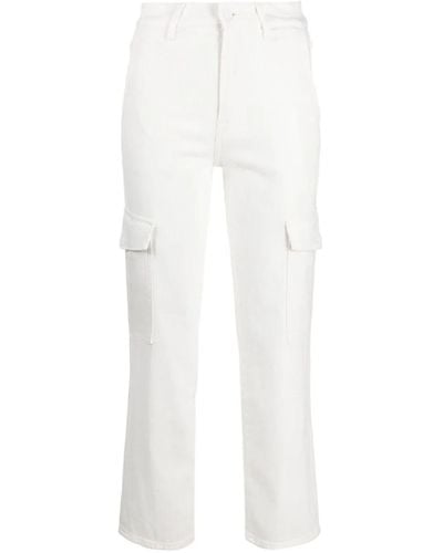 7 For All Mankind Logan Cargo Denim Jeans - White