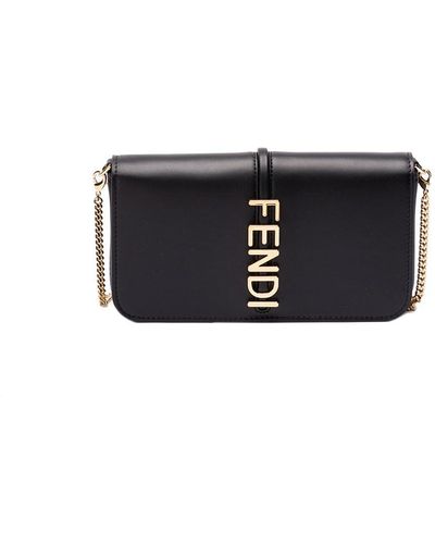 Fendi Wallet On Chain - Black