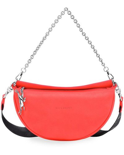 Longchamp `Smile` Small Crossbody Bag - Red