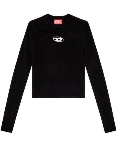 DIESEL M-valary Logo-plaque Sweater - Black