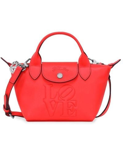 Longchamp ` X Bob` Handbag - Red