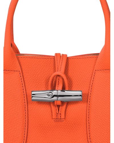 Longchamp `Roseau` Medium Handbag - Arancione