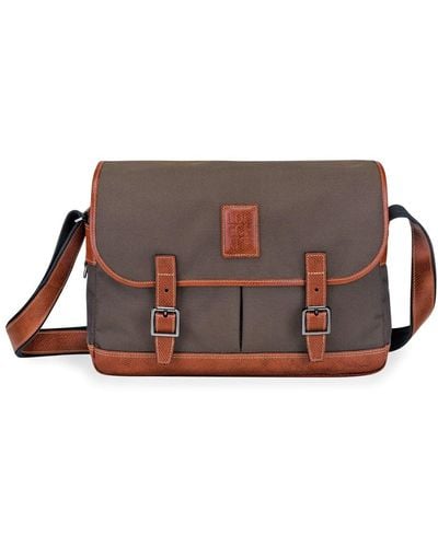 Longchamp `boxford` Large Crossbody Bag - Brown