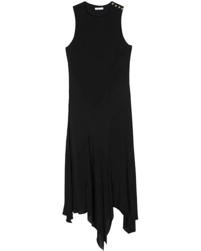 Patrizia Pepe Crepe Maxi Dress - Black