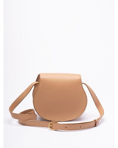 Chloé `Marcie` Small Saddle Bag - Neutro