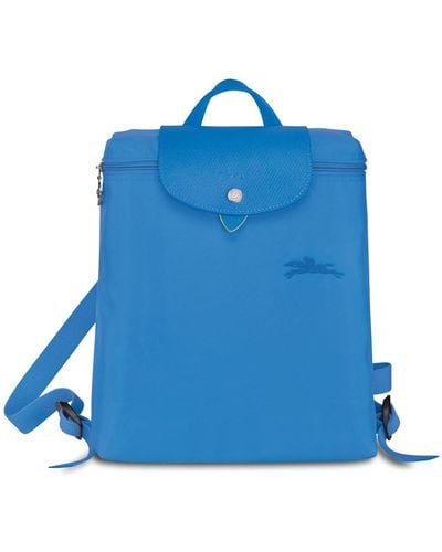 Longchamp `le Pliage Green` Medium Backpack - Blue