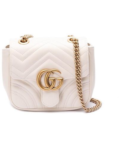 Gucci `Gg Marmont` Mini Shoulder Bag - Pink