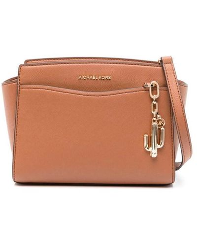 Michael Kors `Selma` Medium Messenger Bag - Brown