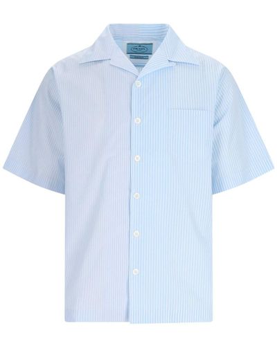 Prada Short-sleeved Striped Shirt - White