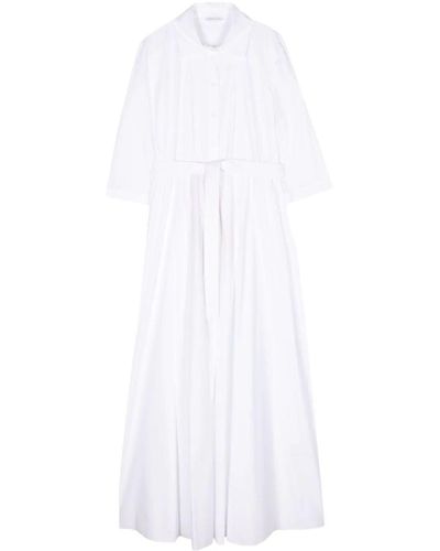 Patrizia Pepe Poplin Midi Dress - White