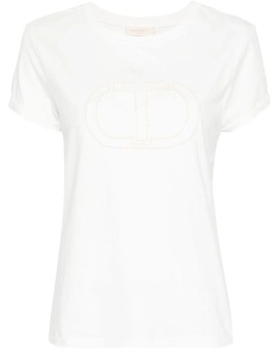 Twin Set Embroidered T-Shirt - White