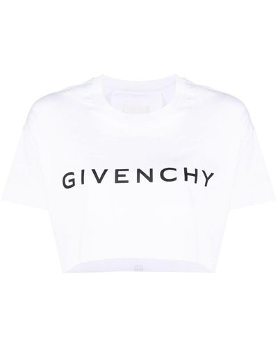 Givenchy ` Archetype` Cropped T-shirt - White