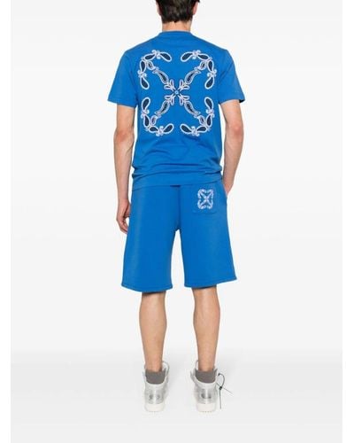 Off-White c/o Virgil Abloh T-shirt con motivo Bandana Arrow - Blu