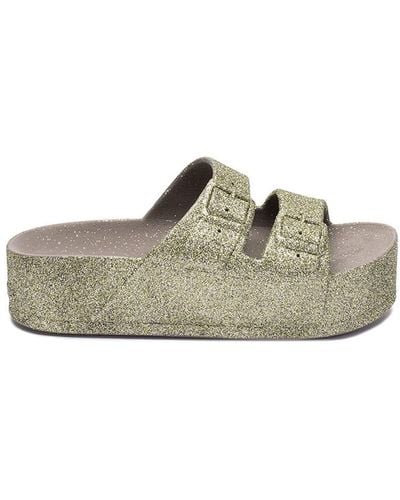 CACATOES Candy Scented And Sparkly Platform Sandals - Green