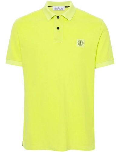 Stone Island Slim Fit Polo Shirt - Yellow