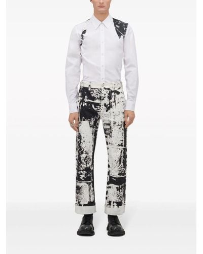 Alexander McQueen Camicia Fold Harness - Bianco
