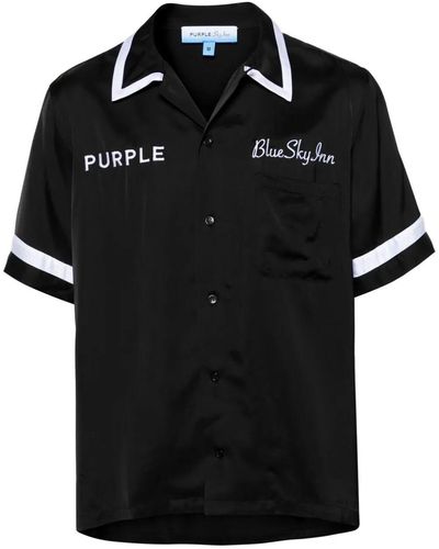 Purple Brand `purple X Blue Sky Inn` Shirt - Black