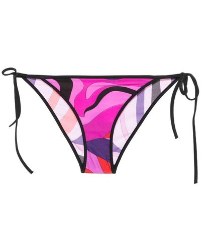 Emilio Pucci Iride-print Bikini Bottom - Purple