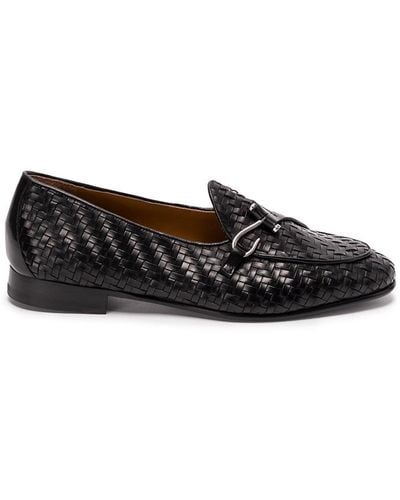 Edhen Milano `Comporta` Leather Loafers - Black