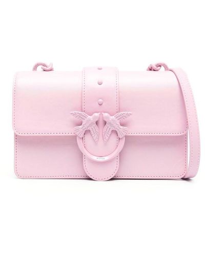 Pinko Mini `Love One` Crossbody Bag - Pink