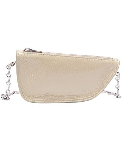 Burberry Micro `Sling Shield` Bag - White