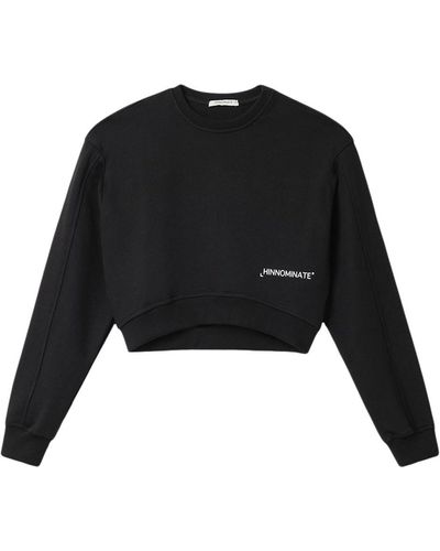 hinnominate Cropped Sweatshirt - Black