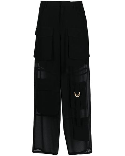 Pinko Semi-Transparent Trousers - Black