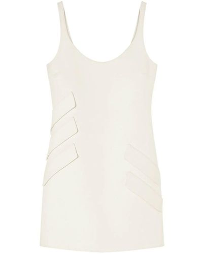 Versace Scoop-Neck Minidress - White