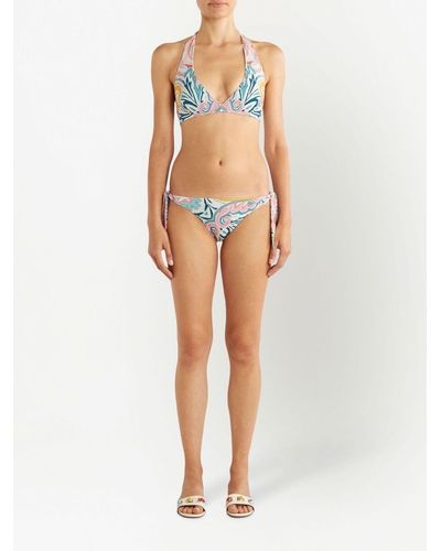 Etro Set bikini con stampa paisley - Blu