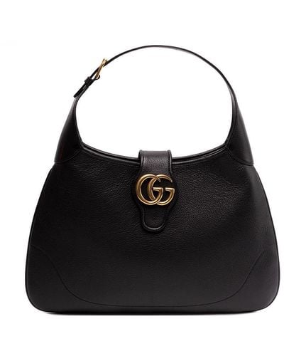 Gucci `Aphrodite` Medium Shoulder Bag - Black
