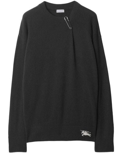 Burberry Ekd Cashmere Sweater - Black