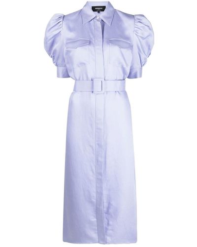 Rochas Long Shirt Dress - Blue