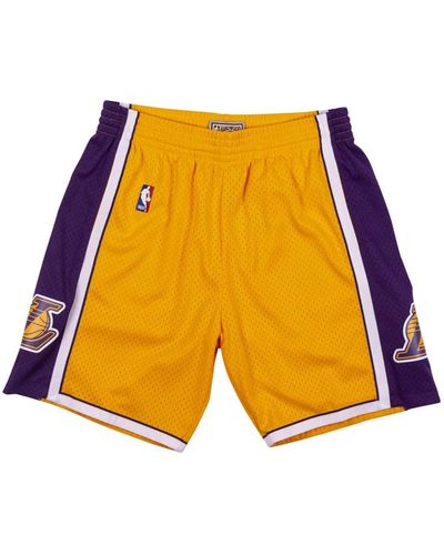 Mitchell & Ness Short NBA Los Angeles Lakers 2009-10 Swingman Jaune