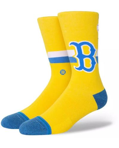 Stance Chaussettes MLB Boston Red Sox City Connect Jaune