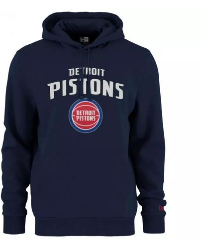 KTZ Sweat à Capuche NBA Detroit Pistons Team logo Bleu marine