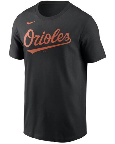 Nike T-Shirt MLB Baltimore Orioles Wordmark Noir