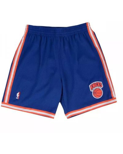 Mitchell & Ness Short NBA New York Knicks 1991-92 Swingman Road Bleu