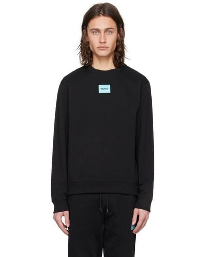 HUGO Patch Sweatshirt - Black