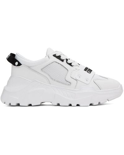 Versace White Speedtrack Sneakers - Black