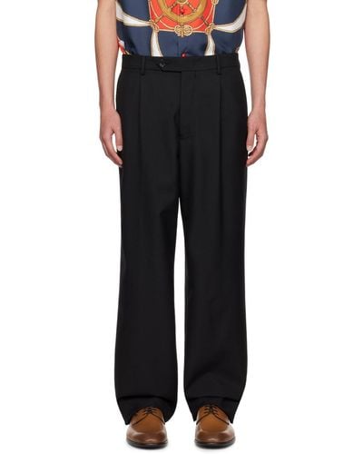 Bally Pleated Trousers - Black