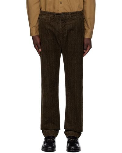 RRL Pantalon brun à cinq poches - Noir