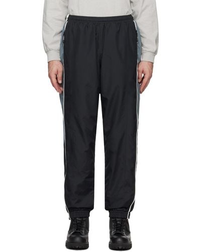 thisisneverthat Panelled Track Trousers - Black